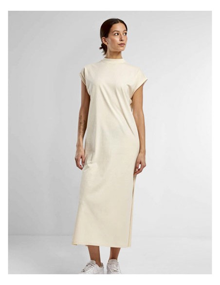 BUI-BY302-Ladies Long Extended Shoulder Dress 2